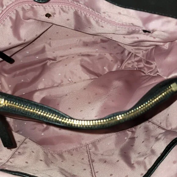 π RARE KATE SPADE LEATHER QUILTED TOTE with KATE SPADE DUST BAG BUNDLE - Picture 8 of 10